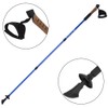 Outdoor Aluminium Alloy Straight Handle Trekking Pole Alpenstocks Walking Stick