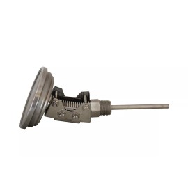 CONCORD 3" 304 Stainless Steel Swivel Thermometer Glass Dial BrewKettle Mash Tun