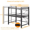 LUCKY KVW Microwave Oven Rack, Microwave stand,Adjustable Shelf with 6
