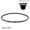 sourcing map 2 x A940/A37 V-belt, A profile, rubber drive