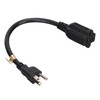 Nema 5‑15P to 5‑20R Adapter 14AWG Heavy Duty 15 Amp