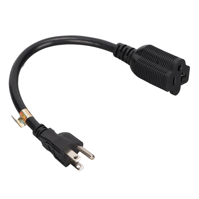 Nema 5‑15P to 5‑20R Adapter 14AWG Heavy Duty 15 Amp