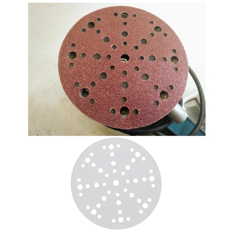 50 Sanding Discs 150 mm 6 Inch 48 Holes with