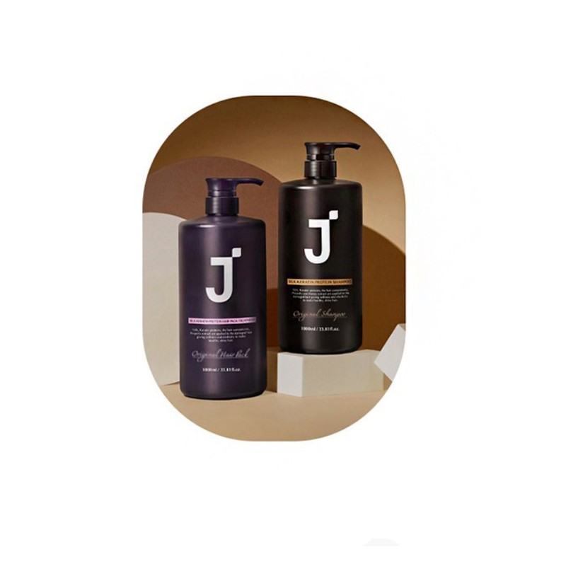 J-Soup Silk Keratin Hair Pack Treatment with Peony Scent, 1L,