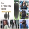 Gray Braiding Hair Pre stretched Hypoallergenic Braiding Hair Extensions