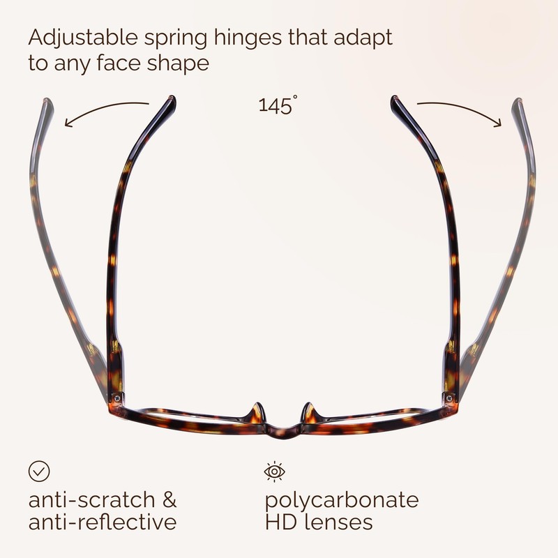 NOVIVON reading glasses Leopard 1.5