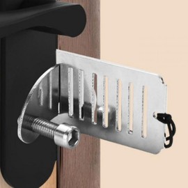 Portable Travel Door Security Double Lock 02105WT 2ea