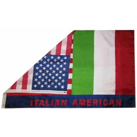 2x3 USA Italy Friendship Combo 150D Woven Poly Nylon Flag 3x2 Banner Grommets