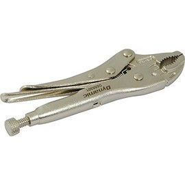 Dynamic Tools 5-Inch Locking Pliers, Curved Jaws with Wire Cutter