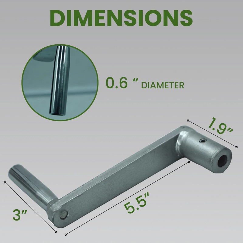 Staten Tools Pipe Beveling Machine Universal CRANK HANDLE ASSEMBLY