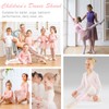 Bezioner - Suéter de ballet para niñas, Blanco, X-Large