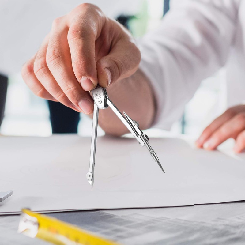 Student Geometry Math Set, Drawing Compass and 6 Inch Blue