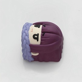 Capkeyno Artisan Keycaps - Anime Keycaps Resin Handmade ESC Keycap Cute Custom for Mechanical Keyboard L-Q