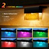 6 Pack Solar Fence Lights, 2 Lighting Modes Step Lights