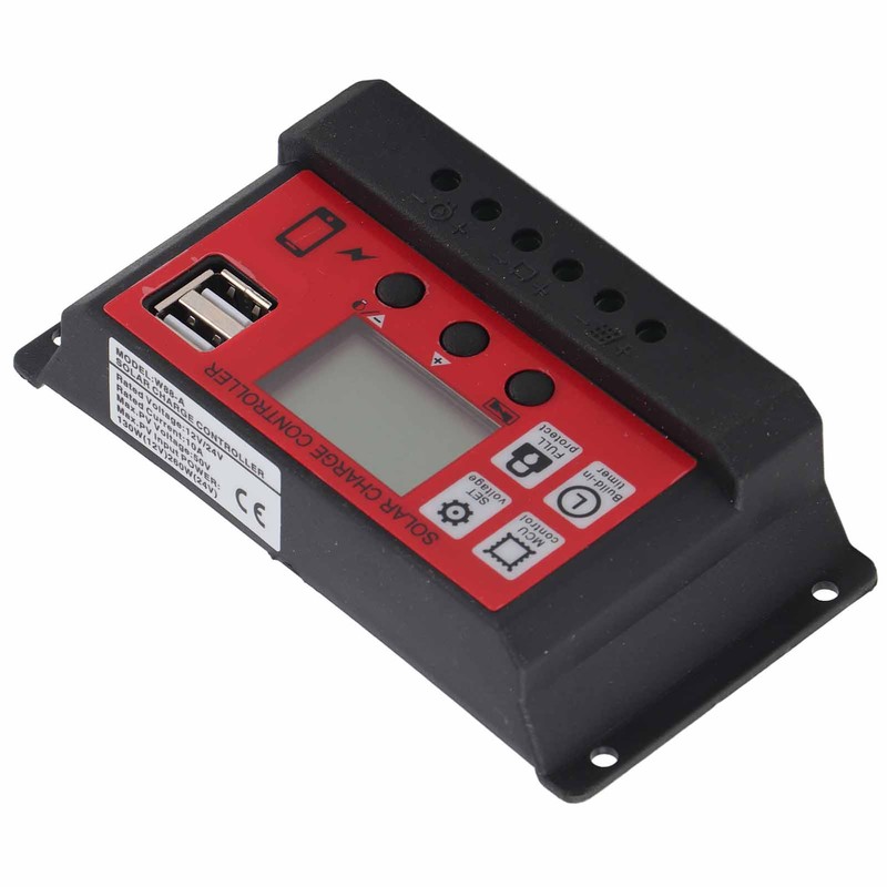 Solar Charge Controller Adjustable Solar Panel Battery Intelligent Regulator with