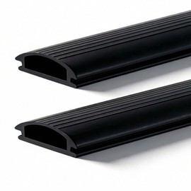Door Threshold Vinyl Seal Replacement - Bryxium 2 Pcs 36 Inch Adjustable Aluminum Exterior Doors Thresholds Strip, Under Door Weather Stripping, Front Doorways Sill Insert