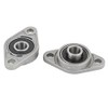sourcingmap 2PCS KFL08 8mm Shaft Mount Self Aligning Pillow Block