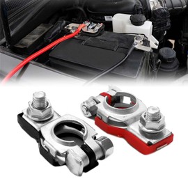 Battery Terminals for Nissan - Positive & Negative Auto Battery Cable Terminal Top Post With plastic bottoms, Compatible for Nissan, Sentra, Murano, Maxima, Rouge, 24340-7F000, 243407F000, 243407F001