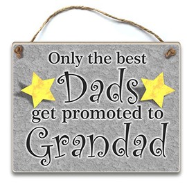 HmHome Only the best Dads get promoted to Grandad, Christmas Fathers day birthday gift