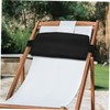 BESPORTBLE Lawn Recliner Pillow Black Chair Headrest Pillow Reusable Outdoor