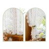 Devola Net Curtains Country House Style Short Kitchen Curtain Lace