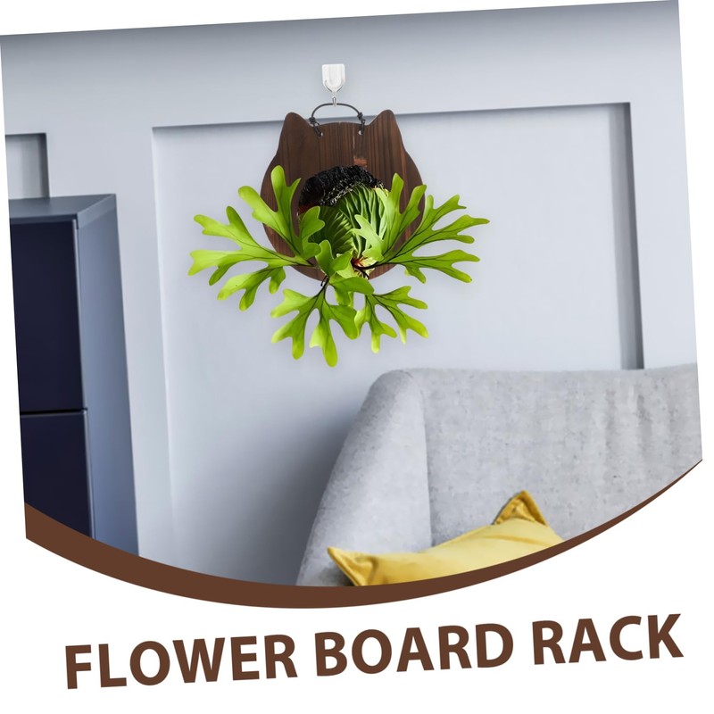 CIYODO 1Pc Hanging Plants Board Durable Wooden Wall Planter for