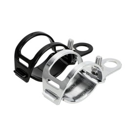 Anki HappiGo ANKIA 1 Pair Universal Metal Motorcycle Turn Signal Indicator Light Bulb Lamp Mounting Brackets Clamp Holder Support for 30-45mm Front Fork Accessories (Turn Signal Brackets-White)