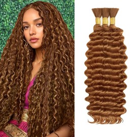 1WS #30 Deep Wave Braiding Hair Extensions 28 28 28