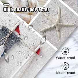 Birds Fabric Decorative Shower Curtain for Bathroom -120GSM Lightweight but Durable Waterproof Fabric with 12x Reinforced Grommets & Hooks, No Liner Needed 71”x71”