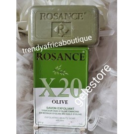 Rosance FC75 Rosance X20 Duo Olive Exfoliating Beauty Soap. Face & Body 200g X 1