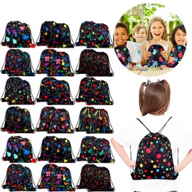YOWNDSN 36 Bolsas de Cordón para Fiestas,Bolsas de Fiestas Infantiles de 15 Pulgadas con Cordón Elástico,Adecuado para Bolsas de Regalo para Fiestas de Cumpleaños Infantiles ，Fiesta Escolar, etc