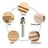 1/4in Shank Architectural Router Bit 4 Flute Round Corner Molding