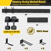 WXCOPON Garage Wall Organizers, 48'' Yard Tool Organizer Wall Mount