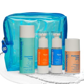 OVERDOSE | Kit Rutina Facial | Cuidado día y noche cuidado de piel | Protector solar facial SPF 50 | Vegano