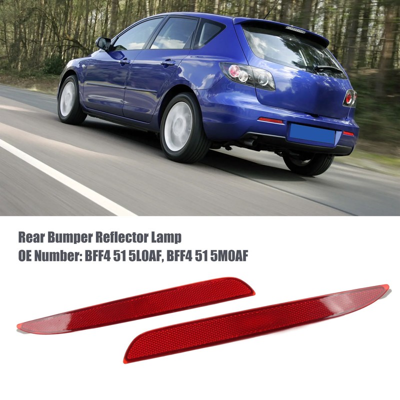 1 Pair Left Right Rear Bumper Reflector BFF4 51 5L0AF