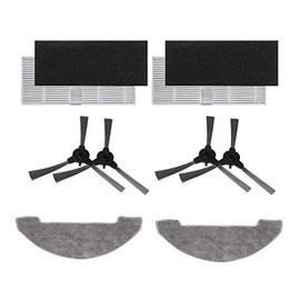 ZRF Replacement Parts Compatible with Proscenic 850T - 4 Filters, 4 Side Brushes, 2 Mop