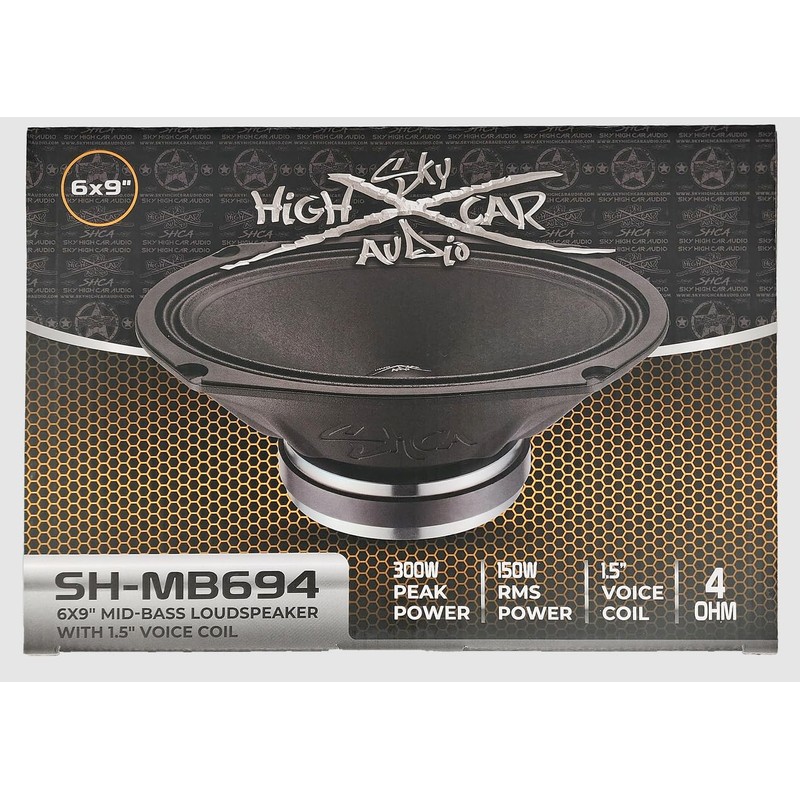 SHCA Pro Audio MB694 6x9 Mid-Bass Loudspeaker with 1.5" Voice