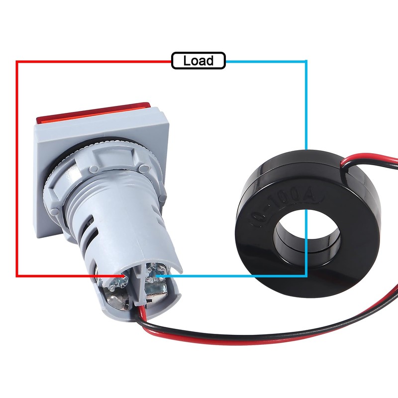 Alinan 3 in 1 60-500V 0-100A AC Digital Ammeter Voltmeter,