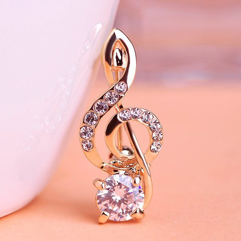MECHOSEN Music Note Music Clef Brooch Pin Tuck Pin Corsage
