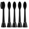 Toothbrush Replacement Heads for Moon Electric Toothbrush, Black, 5 Pack