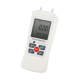 Digital Manometer, 150 Kpa Differential Pressure Meter, Handheld Differential Gauge Air Pressure Meter 12 Selectable Units