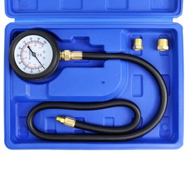 YSTOOL Oil Pressure Tester Kit Professional Oil Pressure Gauge Tool for Engine Diagnostic Test with Hose Adapters and Carry Case for Cars ATVs Trucks Use 0-100psi