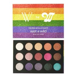 🌈✨ Wet n Wild The Pride Metallic Palette | Professional Palette of 15 Highly Pigmented Multicolor Metallic Eyeshadows