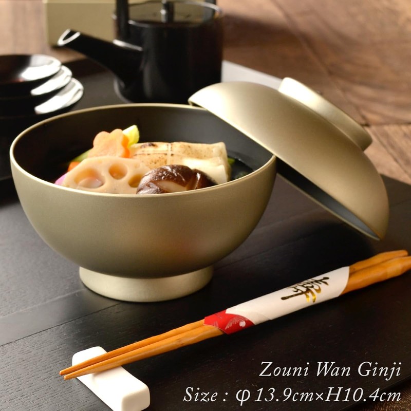 4.6 Size Sippy Bowl with Lid, Silver Modern Lacquer, Akaya,