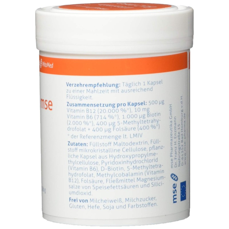 Vitamin B12 MSE Capsules Pack of 120