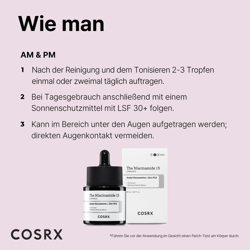 COSRX Niacinamide 15% Face Serum, Reduces Enlarged Pores, Soothes Redness,