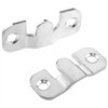 PIYANYO Z-Shaped Clip Hanging Bracket Set Stainless Steel Flush Mount