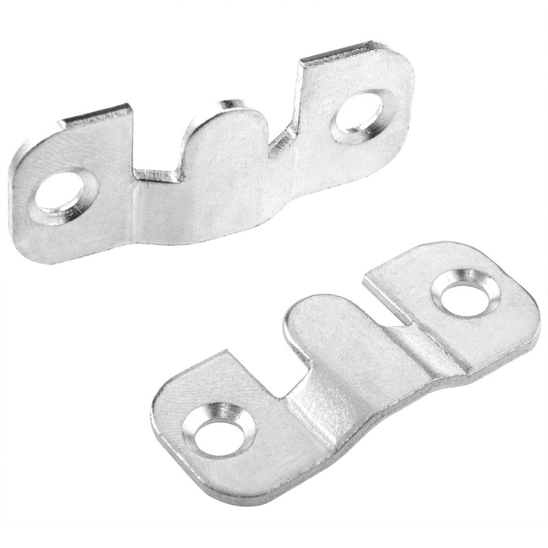 PIYANYO Z-Shaped Clip Hanging Bracket Set Stainless Steel Flush Mount