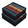 DIMJ Storage Boxes for Socks, 24 Cell Drawer Organiser, Foldable