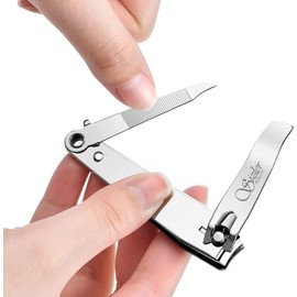 Sizler Beauty Nail Clippers, 2 Pack Nail Clipper Set Stainless Steel Nail Cutter Fingernails Toenails Thick Nails Kit for Men and Women with Nail Filer